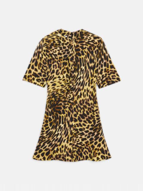 Falabella Chain Cheetah Mini Dress