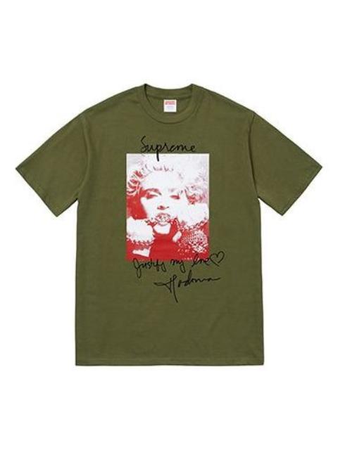 Supreme Supreme FW18 Madonna Tee Olive Printing Short Sleeve Unisex Olive Green SUP-FW18-011