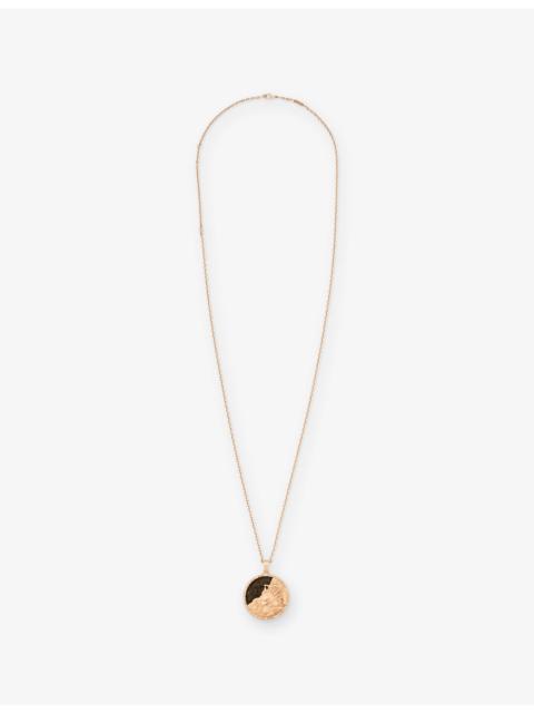 Van Cleef & Arpels Zodiaque Libra 18ct Rose-Gold And Gold Obsidian Pendant Necklace