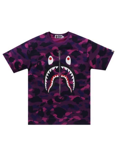 A BATHING APE® BAPE Color Camo Shark Tee 'Purple'