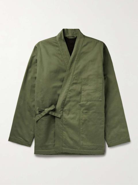 Kyoto Reversible Cotton-Twill and Recycled-Fleece Jacket