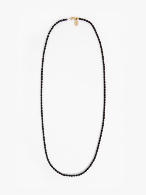 Clare V. Enamel Barrel Chain Necklace - 24 in