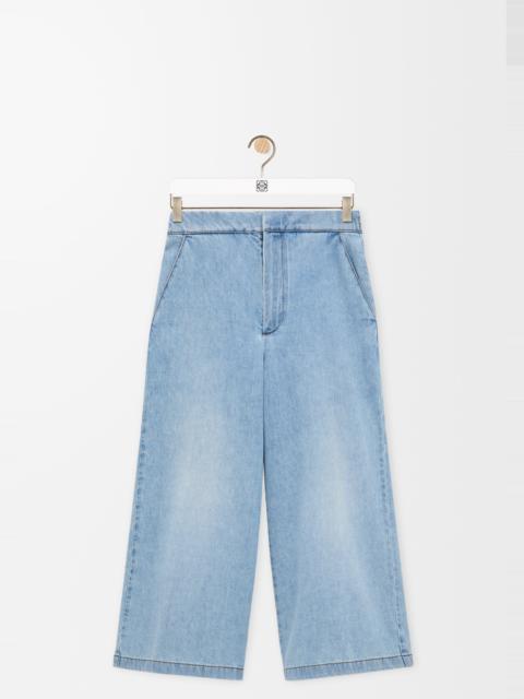 Loewe Cropped trousers in denim
