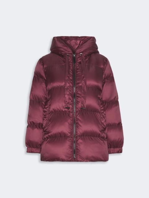 Max Mara SEIA Roomy puffer jacket in water-repellent plain-weave fabric - BORDEAUX