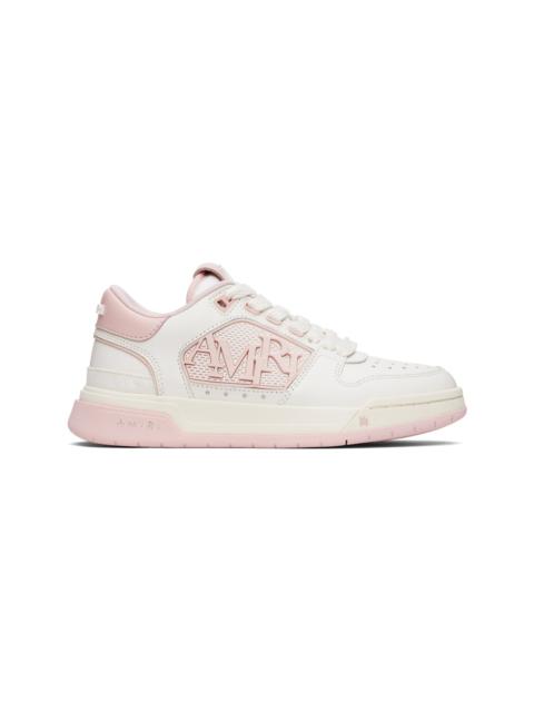 AMIRI Pink & White Classic Low Sneakers
