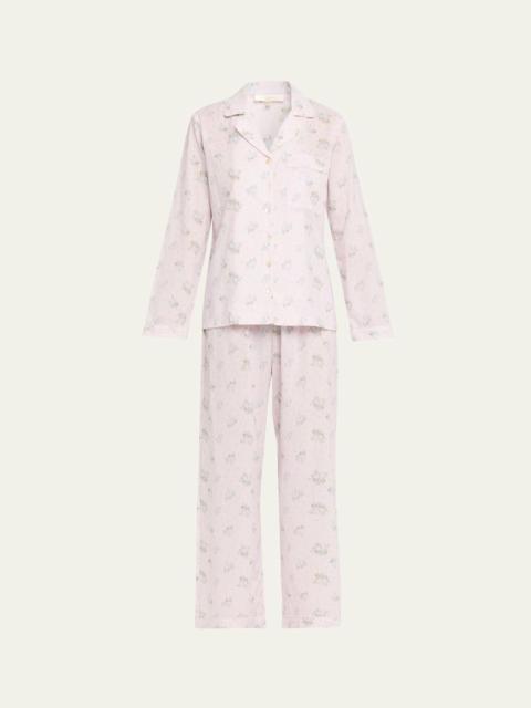 LoveShackFancy Sana Floral Cotton Pajama Set