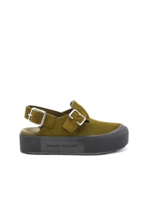 suede 55mm buckled sandals