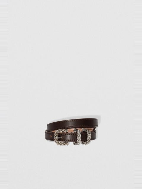 BY FAR KAT TABAC NAPPA LEATHER