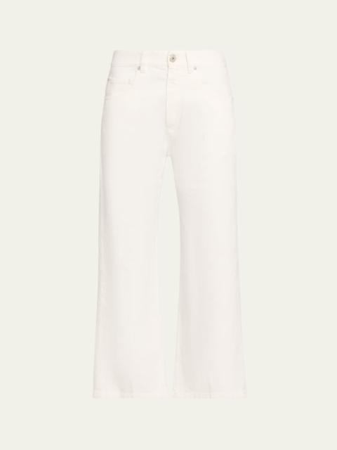 Brunello Cucinelli Contemporary Square Straight-Leg Capri Jeans