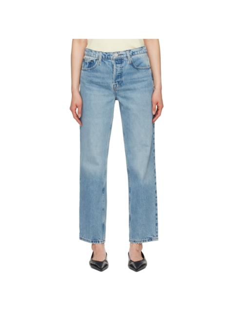 Blue 'The Slouchy Straight' Jeans