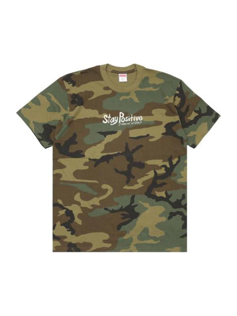 Supreme Stay Positive Tee 'Woodland Camo'