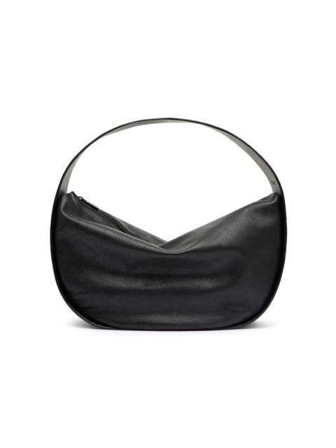 ST. AGNI Soft Arc Leather Shoulder Bag black