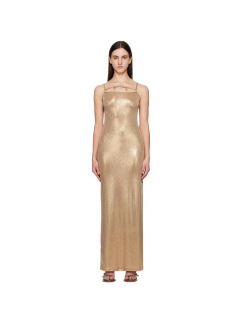 OTTOLINGER Gold Charmed Maxi Dress