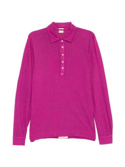 massimo alba long-sleeve polo shirt