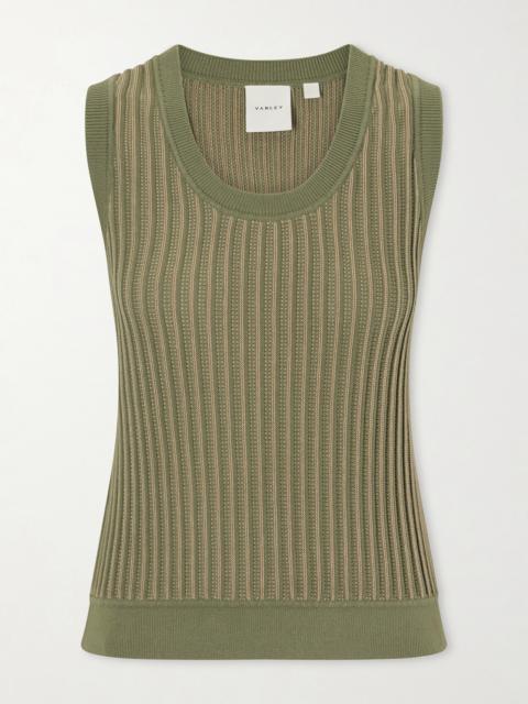 VARLEY Aldcroft Ribbed-knit Cotton Tank Top