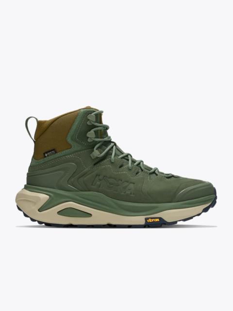 HOKA Men's Kaha 3 GTX Shoes in Nettle Leaf/Barley Flour