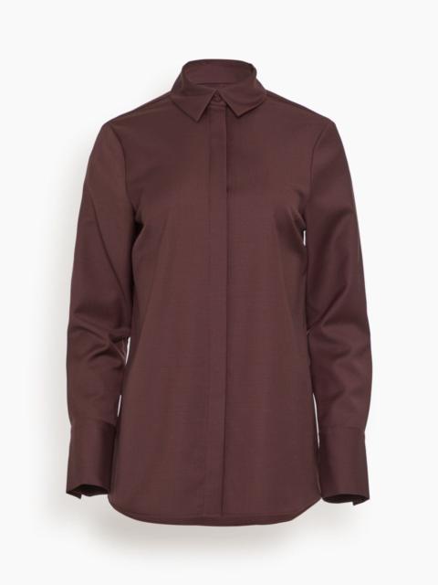 A.EMERY Philippa Wool Shirt in Mulberry