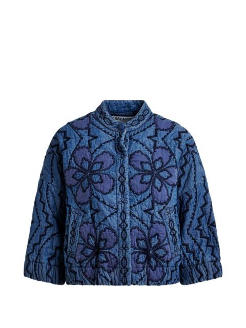ESSENTIEL ANTWERP floral-embroidered jacket