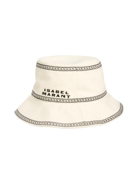 Isabel Marant Halena Embroidered Bucket Hat in Ecru at Nordstrom