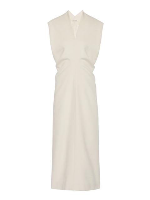 The Row Ameli Wool-Alpaca Dress Meli Dress white