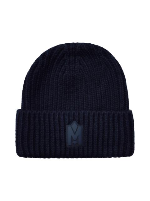MACKAGE Mackage Jude Recycled Wool Blend Rib Beanie in Navy-Light Military at Nordstrom