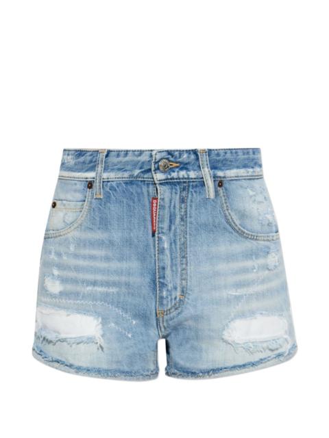 DSQUARED2 distressed cotton shorts