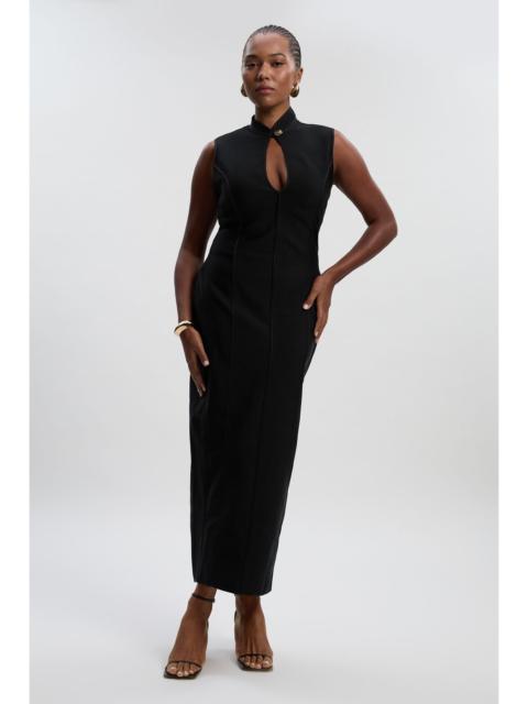 KAREN MILLEN Plus Size Figure Form Bandage Sleeveless Pencil Knit Maxi Dress
