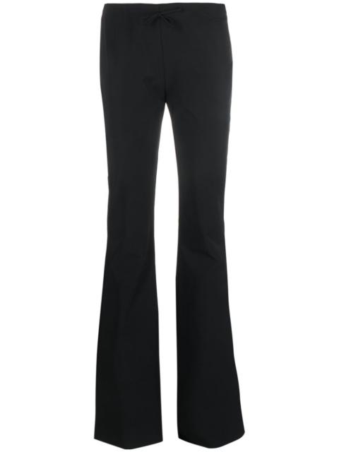 Blumarine flared bow-detail trousers