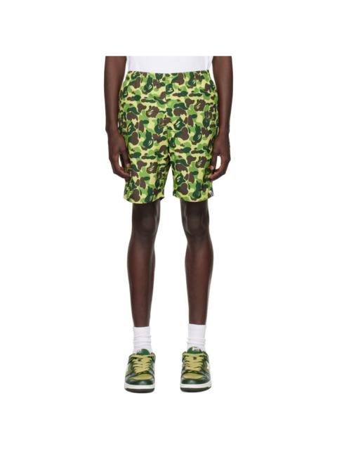 A BATHING APE® Green ABC Camo Shorts