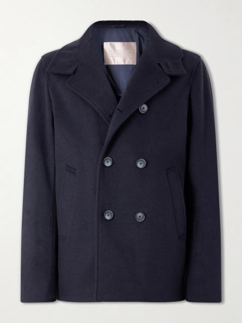 Herno Double-Breasted Woven Coat