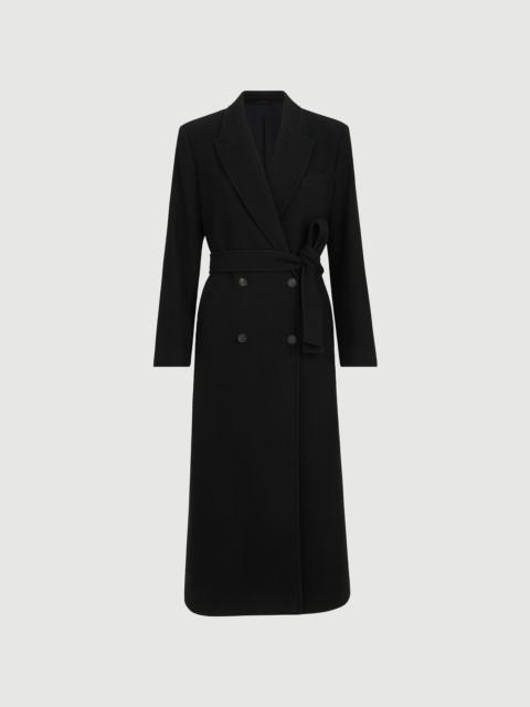 Brunello Cucinelli Lightweight water-resistant cashmere belted coat with monili
