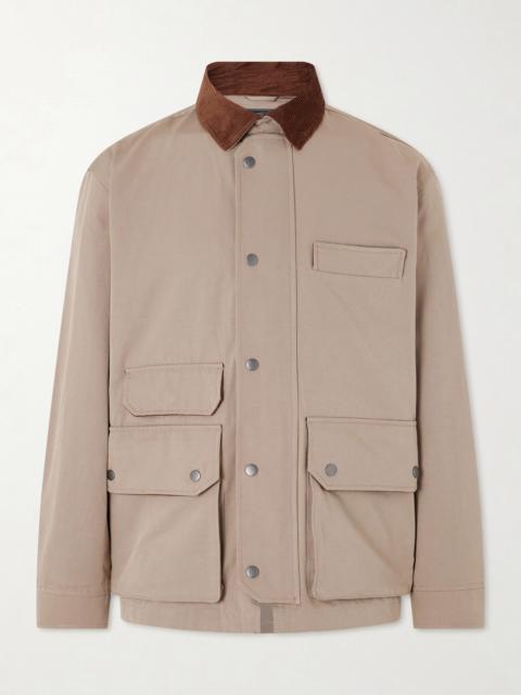 FrizmWORKS Royal Hunting Corduroy-Trimmed Cotton-Blend Jacket
