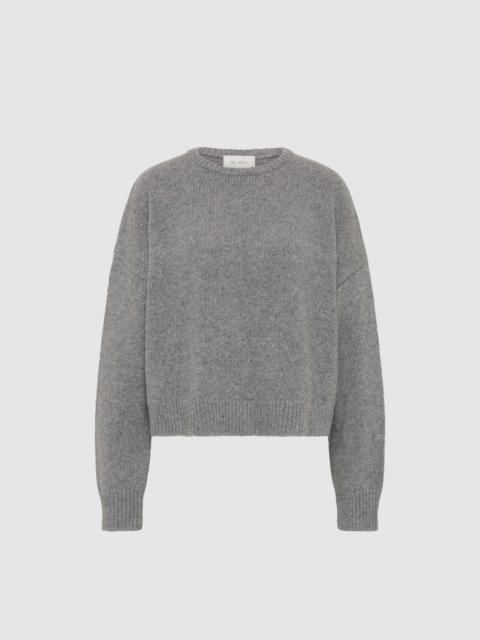 ST. AGNI Cropped Sweater - Concrete