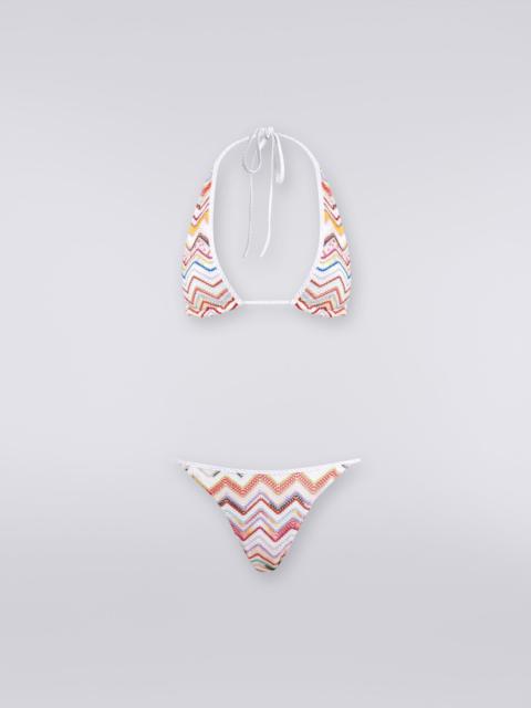 Missoni Zigzag crochet bikini with lurex