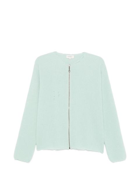 SECOND/LAYER Friends distressed waffle-knit cardigan
