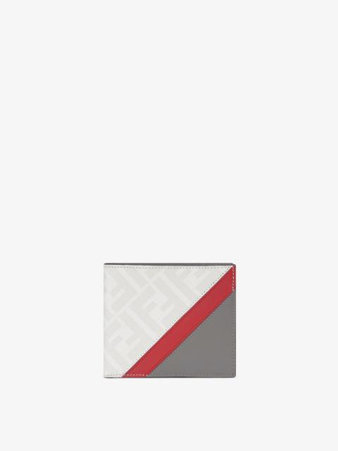 FENDI Wallet with eight interior card slots and two compartments for banknotes. Made of textured fabric wi