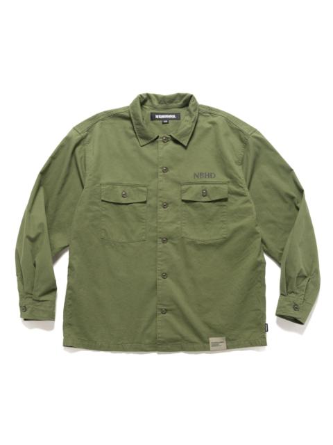 NEIGHBORHOOD BDU Shirt LS Olive Drab