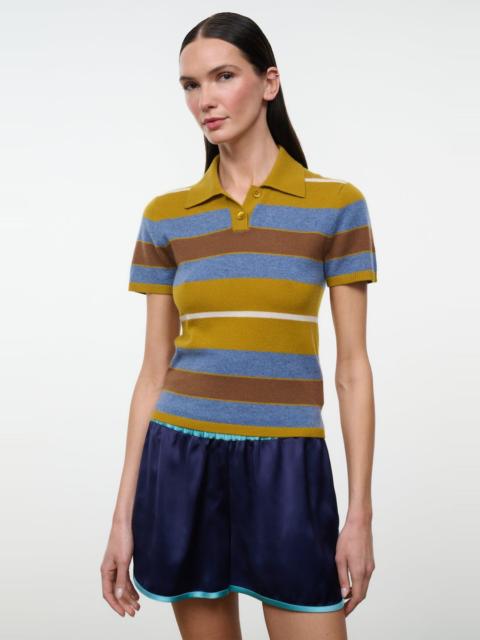STAUD STAUD GINO CASHMERE SWEATER CANYON STRIPE