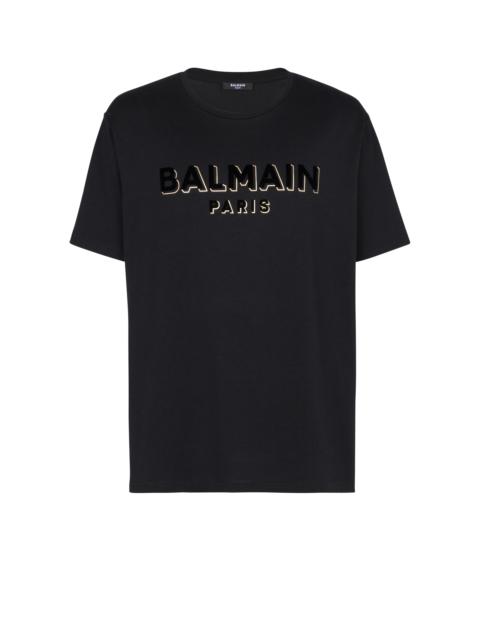 Metallic flocked Balmain T-shirt