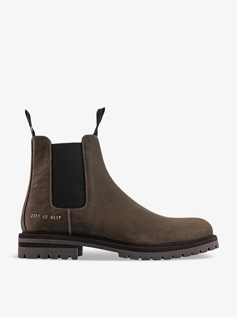 Common Projects Winter elasticated-panel suede Chelsea ankle boots