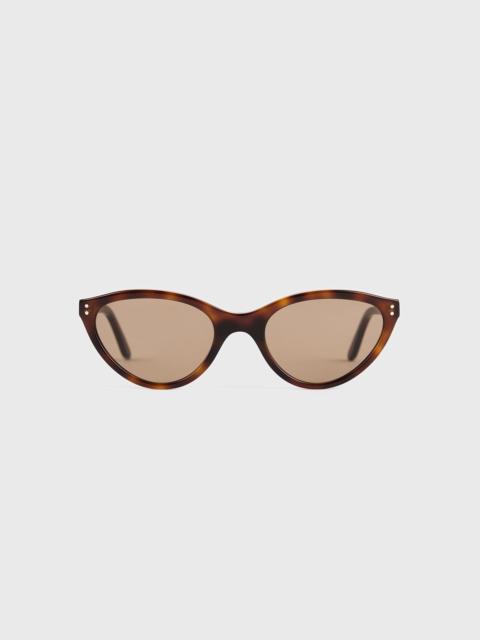 TOTEME Cateye sunglasses dark havana