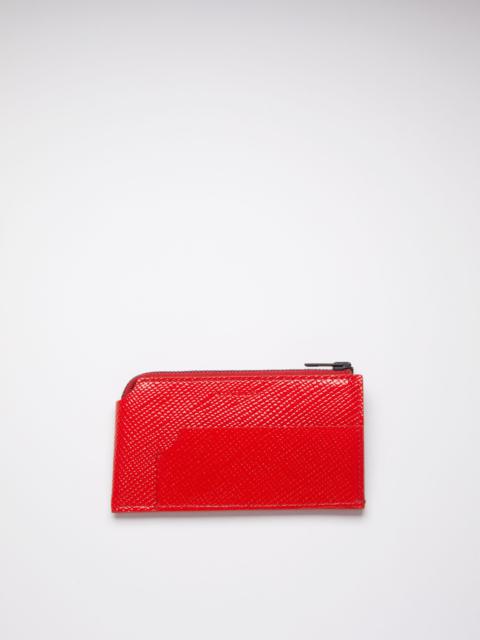 Acne Studios Zippered wallet - Bright Red