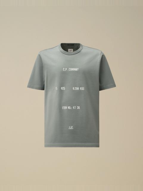 C.P. Company 30/2 Mercerized Jersey Twisted Typographic Logo T-Shirt