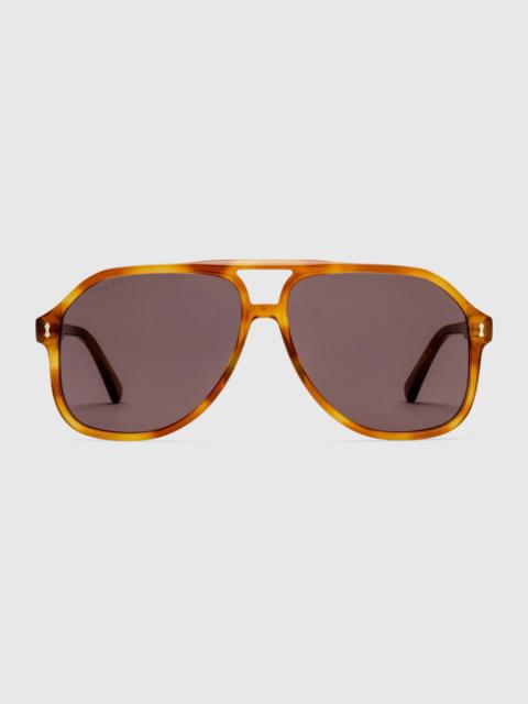 GUCCI Navigator-frame sunglasses