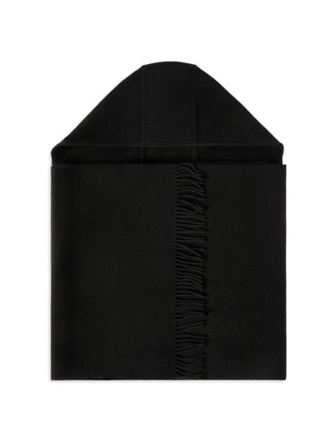 Brunello Cucinelli Women's Hooded Wool and Cashmere Knit Scarf - Black