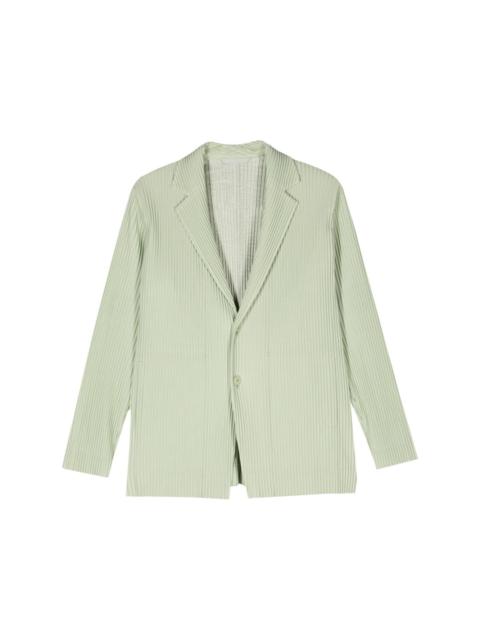 pleated jersey blazer