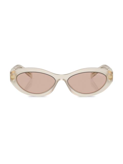 Prada Women's 53MM Geometric Sunglasses - Mauve Opal