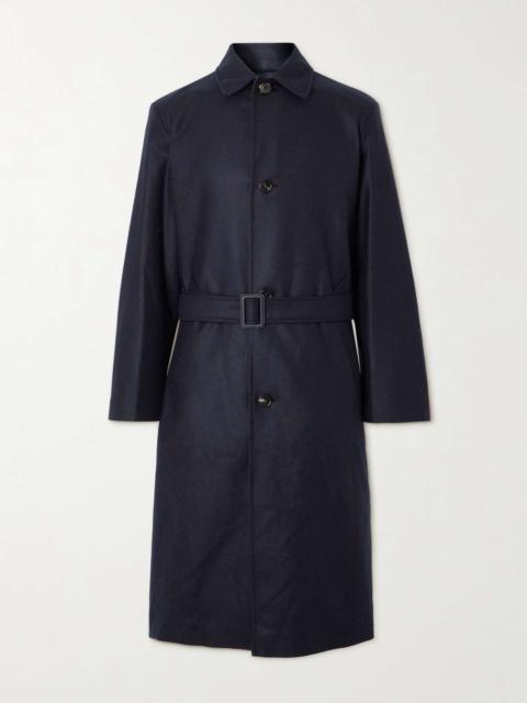 Reversible Virgin Wool, Cashmere-Blend and Denim Coat