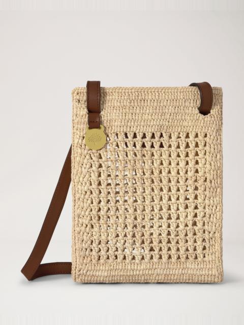 Mulberry Crochet Crossbody Bag Natural Crochet Raffia