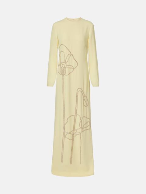 COSTARELLOS Zarie embellished crêpe gown